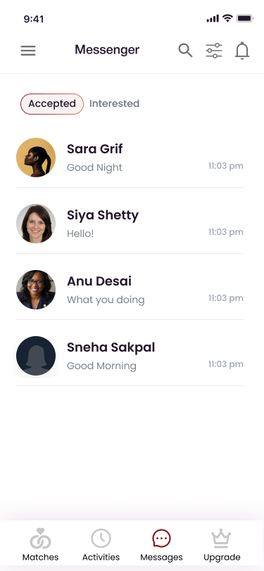App screen 1